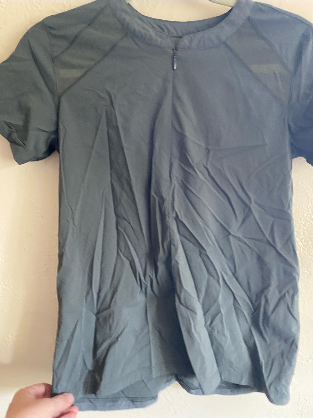 Men's Slate Blue Short Sleeve Lightweight Shirt Jacket